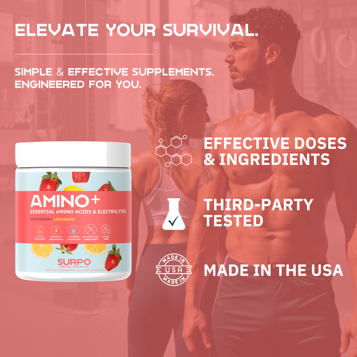 Amino+ Strawberry Lemonade