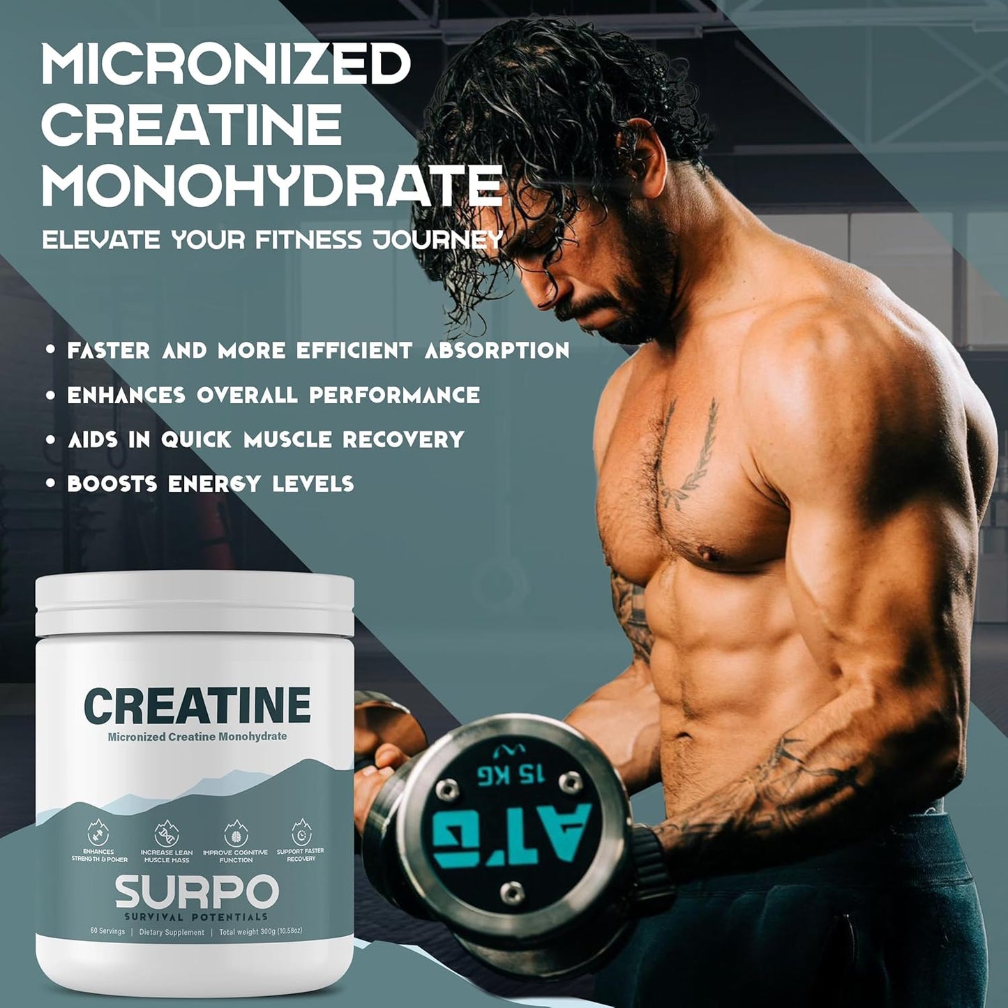 Micronized Creatine Monohydrate - 300gm, Unflavored