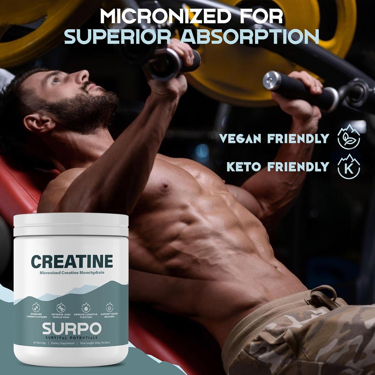 Micronized Creatine Monohydrate - 300gm, Unflavored